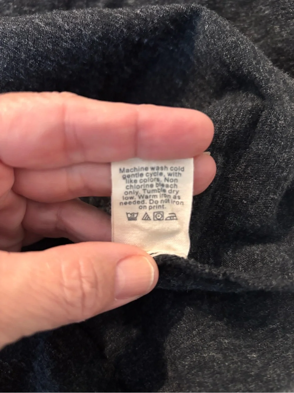 J. Crew 100% Cotton Field Knit Heather black Tshirt